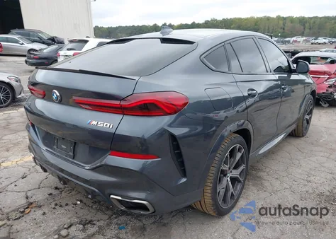 2021 BMW X6 M50I из США, поврежденный, VIN 5UXCY8C07M9H53236